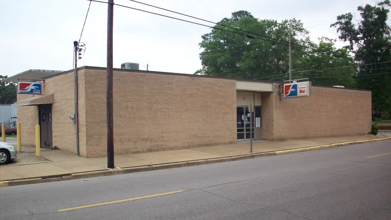 Historic bus station building in Dothan, AL, the Wiregrass commercial architecture this pest control line covers