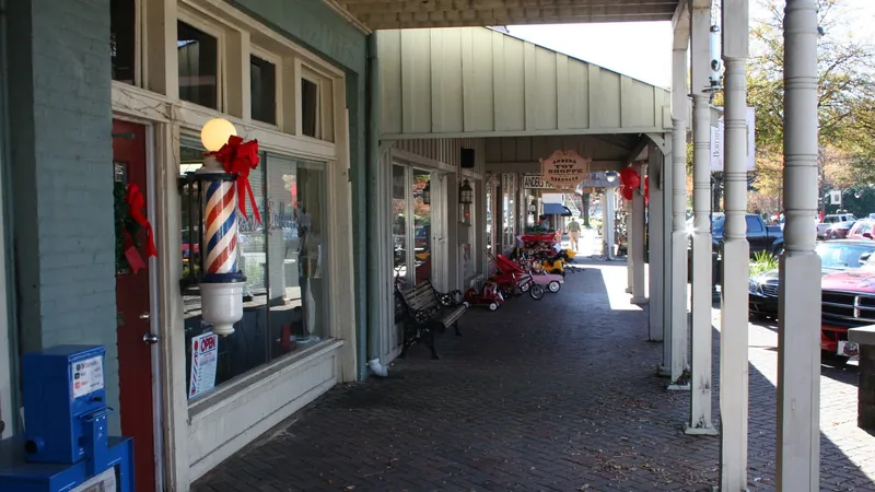 Main Avenue in downtown Northport, AL, the Black Warrior River corridor this pest control line dispatches into
