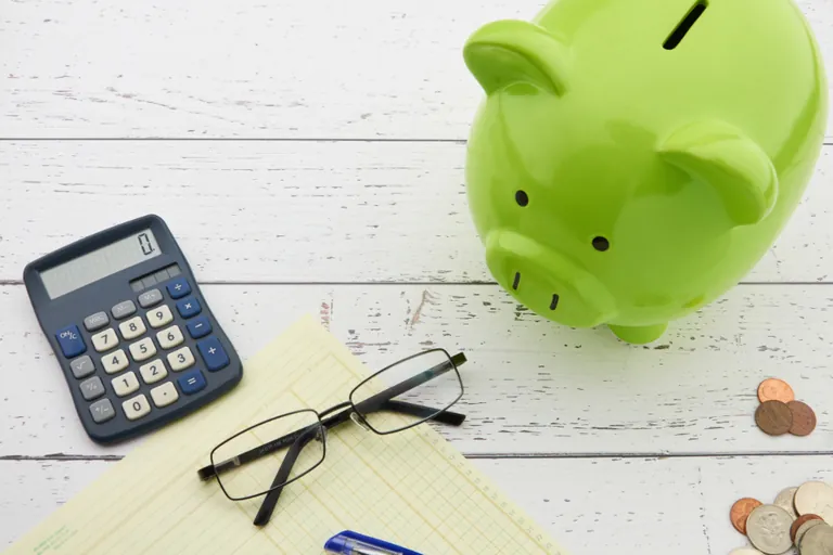 Piggy bank and calculator — budgeting pest control cost in Mobile AL